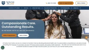 Family Care Center website screenshot